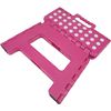 Taburete Plegable De Pvc - Rosa Lunares (alto. 22 Cm X Largo. 29 Cm)