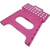 Taburete Plegable De Pvc - Rosa Lunares (alto. 27 Cm X Largo. 29 Cm)