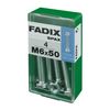 Caja S 4 Unid. Tornillo Metrica Cab Hex+tuerca Cinc M 6x50mm Fadix