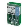 Caja S 3 Unid. Tornillo Metrica Cab Hex+tuerca Cinc M 8x40mm Fadix