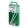 Caja M 2 Unid. Tornillo Metrica Cab Hex+tuerca Cinc M 8x80mm Fadix