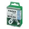 Caja M 2 Unid. Tornillo Metrica Cab Hex+tuerca Cinc M 10x50mm Fadix