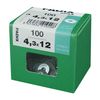 Caja L 100 Unid. Arandela Plana Ancha Cinc 4,3x12mm Fadix