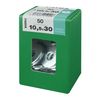 Caja L 50 Unid. Arandela Plana Ancha Cinc 10,5x30mm Fadix