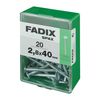 Caja M 20 Unid. Clavo Cp Ancha Acero 2,8x40mm Fadix