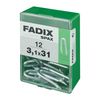 Caja M 12 Unid. Grampillones Cinc 3,1x31mm Fadix