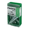 Caja S 10 Unid. Clavo Cp Estriado Acero 3,5x45mm Fadix