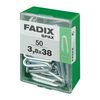 Caja M 50 Unid. Grampillones Cinc 3,8x38mm Fadix