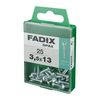 Caja M 25 Unid. Tornillo Rosca Chapa Cr Cinc 3,5x13mm Fadix