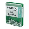 Caja M 35 Unid. Tornillo Rosca Chapa Cp Cinc 2,9x9,5mm Fadix