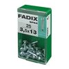 Caja S 25 Unid. Tornillo Rosca Chapa Cr Autot. 3,5x13mm Fadix