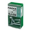 Caja S 5 Unid. Tornillo Rosca Chapa Cr Autot. 5,5x32mm Fadix