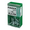 Caja S 15 Unid. Tornillo Rosca Chapa Cp Autot. Cinc 4,2x19mm Fadix