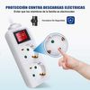 Regleta Alargador Con 2 Enchufes E Interruptor, Cable 3m, Para El Hogar, Oficina Y Viajes, Extrastar