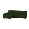 Funda Chaise Longue Elástica Ulises:color - Verde, Posición Chaise Longe - Brazo Izquierdo Largo