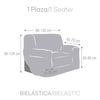 Funda De Sofa 1 Plaza Elastica Modelo 7 Premium Roc Beige