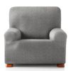 Funda De Sofa 1 Plaza Elastica Modelo 7 Premium Roc Gris Claro