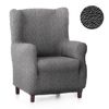 Funda De Sofa Orejero Elascito Modelo 8 Roc Premium Gris Oscuro