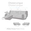 Funda Cubre Chaisse Longue Modelo Mid 3 Derecha Mostaza