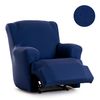 Funda Protectora De Sofa Relax Bronx Pies Juntos Azul