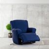 Funda Protectora De Sofa Relax Bronx Pies Juntos Azul