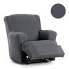 Funda Protectora De Sofa Relax Bronx Pies Juntos Gris Oscuro