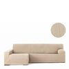 Funda Chaise Longue Derecha Elastica Tejido Jacquard Troya Beige