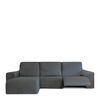 Funda Chaise Longue Izquierda Modelo  0 Premium Roc Brazo Corto Gris Oscuro