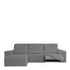 Funda Chaise Longue Izquierda Modelo  0 Premium Roc Brazo Corto Gris Claro