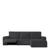 Funda Protectora Chaise Longue Derecha Relax  Premium Jaz Brazo Corto Gris Oscuro