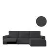 Funda Protectora Chaise Longue Derecha Relax  Premium Jaz Brazo Corto Gris Oscuro