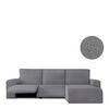 Funda Protectora Chaise Longue Derecha Relax  Premium Jaz Brazo Corto Gris