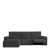 Funda Protectora Chaise Longue Izquierda Relax  Premium Jaz Brazo Corto Gris Oscuro