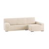 Funda Chaise Longue Elástica Ulises:color - Blanco, Posición Chaise Longe - Brazo Derecho Largo