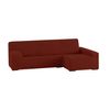 Funda Chaise Longue Elástica Ulises:color - Teja, Posición Chaise Longe - Brazo Derecho Largo