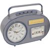 Reloj De Mesa Radio Vintage - Gris