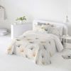 Colcha Bouti Reversible Entretiempo Fun&deco Claris Cama 180 Cm Mostaza