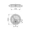 Emuca Lote De 8 Tapas Pasacables Circulares, Diámetro 60mm, Para Encastrar, Zamak, Cromado