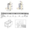 Emuca Lote De 10 Cajones De Cocina Ultrabox, Altura 118mm, Profundidad 500mm, Acero, Gris Metalizado