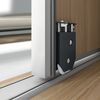 Emuca Burlete Guardapolvo Adhesivo Para Puertas Y Ventanas, Altura 17mm, Rollo De Longitud 10m, Gris