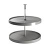 Emuca Juego De Bandejas Circulares Shelvo Para Mueble De Cocina, Para Módulo 800mm, Plástico Y Aluminio, Gris