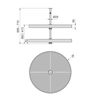 Emuca Juego De Bandejas Circulares Shelvo Para Mueble De Cocina, Para Módulo 800mm, Plástico Y Aluminio, Gris