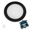 Luminaria Led Mizar Para Empotrar En Muebles Sin Necesidad De Convertidor (ac 230v 50hz) 84 Mm - Negro Mate