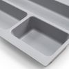 Emuca Cubertero Para Cajón De Cocina, Módulo 800 Mm, Plástico, Gris