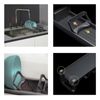 Emuca Portabol Orderbox Para Cajón, 90x470mm, Aluminio Y Plástico, Gris Antracita