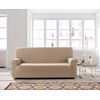 Funda De Sofa Elástica Adaptable Beta, 4 Plazas - 210 - 240 Cm.  Beige Estoralis