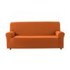 Funda De Sofa Elástica Adaptable Beta, 3 Plazas - 180 - 200 Cm.  Naranja Estoralis