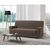 Funda De Sofa Elástica Adaptable Orion, 2 Plazas - 140 - 170 Cm.  Marrón Estoralis