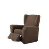 Funda De Sillon Relax Elástica Adaptable Orion, 1 Plaza - 70 - 110 Cm.  Marrón Estoralis