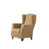 Funda De Sillon Orejero Elástica Adaptable Vega, 1 Plaza - 70 - 110 Cm.  Beige Estoralis